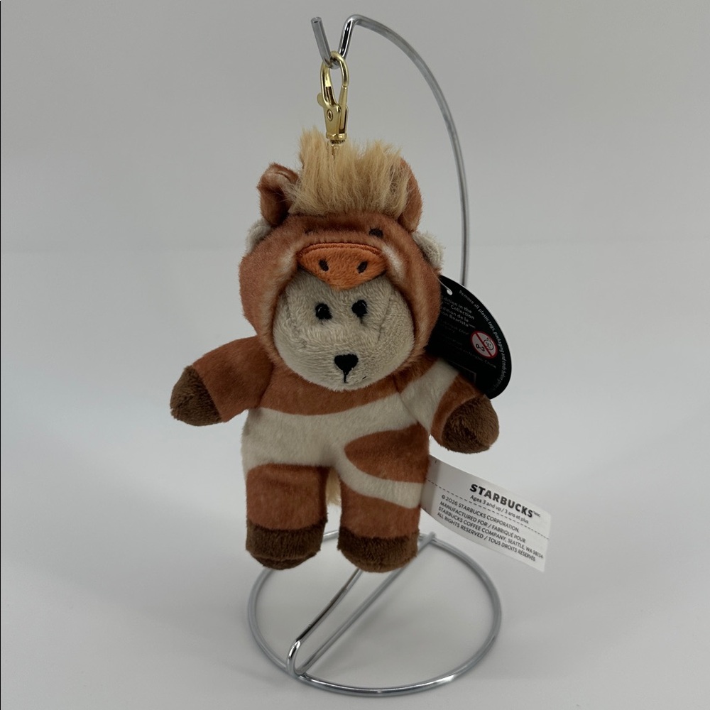 Starbucks Bearist Year of the Horse Plush Keychain~ New